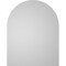 Ekena Millwork Round Top Surface Mount PVC Gable Vent: Non-Functional, w/ 3-1/2"W x 1"P Standard Frame, 30"W x 38"H GVPRT30X3801SN - alternate 3